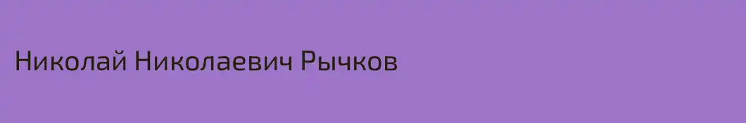 Николай Николаевич Рычков